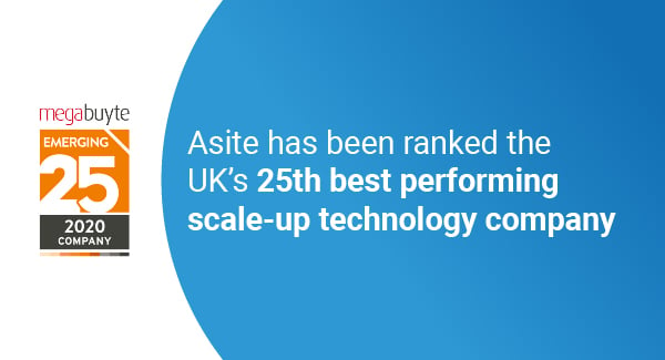 Asite Named One of the Best-Performing Scale-Up Technology Companies in the UK